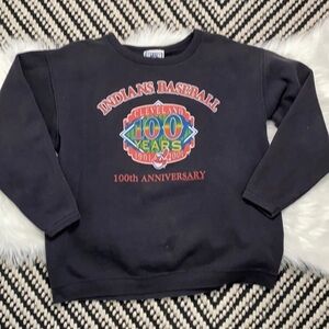 Vintage black  Lee Cleveland Indian’s sweatshirt